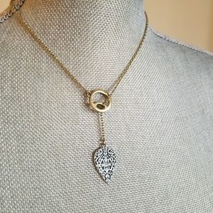 Lucky Brand Antiqued "Y" Necklace